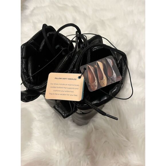 🆕 Aerosoles Women's Black Combat Boots Size 10M Block Heel Lace-Up - Picture 10 of 11